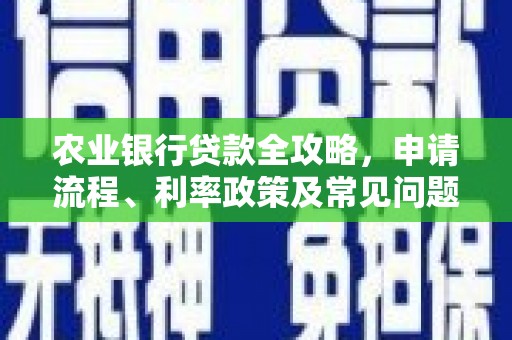 宽城农业银行贷款全攻略，申请流程、利率政策及常见问题解析