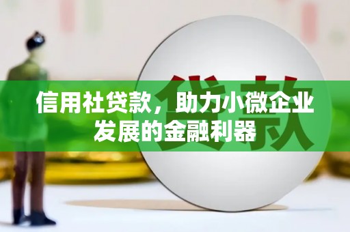 宽城信用社贷款，助力小微企业发展的金融利器