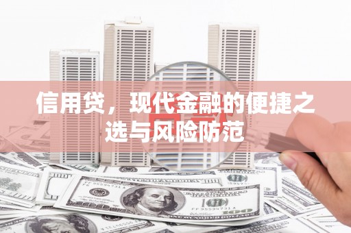 宽城信用贷，现代金融的便捷之选与风险防范