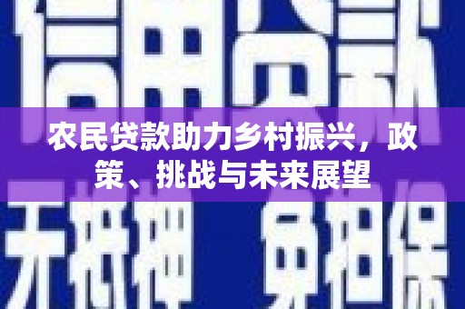 宽城农民贷款助力乡村振兴，政策、挑战与未来展望