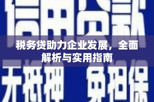 宽城税务贷助力企业发展，全面解析与实用指南